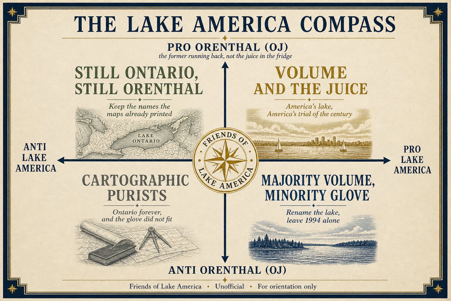 The Lake America Compass